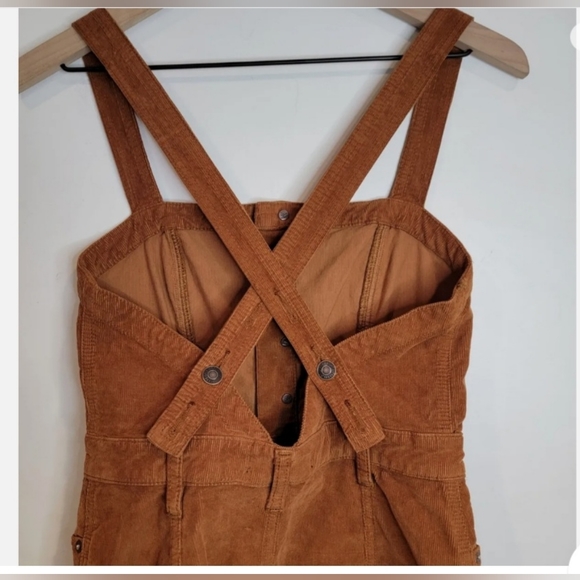 🌼🌼 Free People Brown Corduroy Jumper sz 0 - Picture 7 of 9